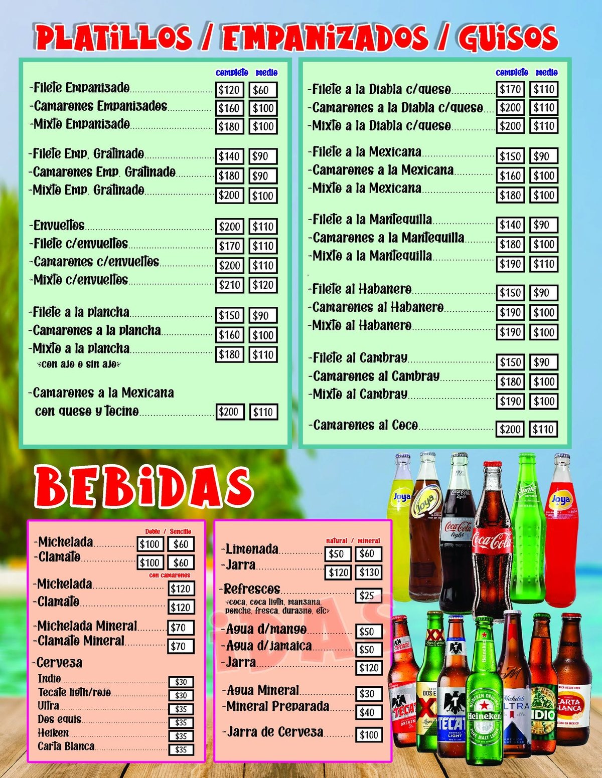 Menú página 2